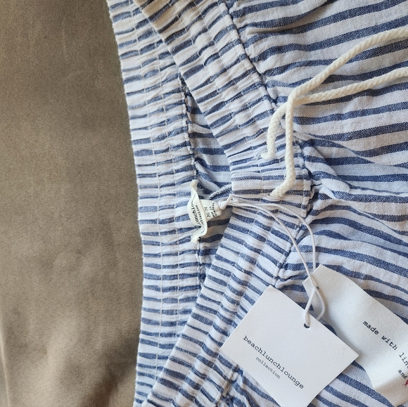 NWT BeachLunchLounge Linen Cotton Pull On Shorts - Picture 4 of 8